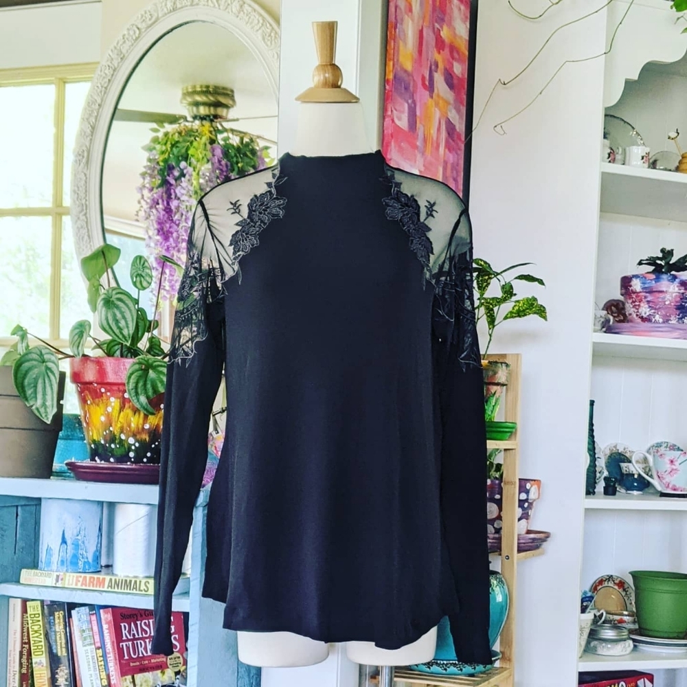 Free People Sheer Shoulder Top